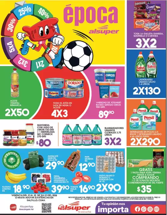 Catálogo Alsuper | Alsuper Sal | 2026-07-21T00:00:00.000Z - 2026-07-23T00:00:00.000Z