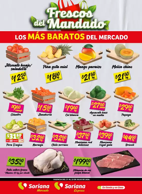 Catálogo Soriana Express en Ciudad Camargo | Ofertas exclusivas para nuestros clientes | 2026-07-21T00:00:00.000Z - 2026-07-23T00:00:00.000Z