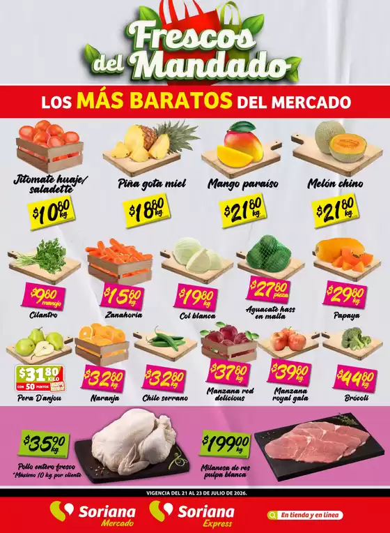 Catálogo Soriana Mercado en Oteapan | Descuentos y promociones | 2026-07-21T00:00:00.000Z - 2026-07-23T00:00:00.000Z