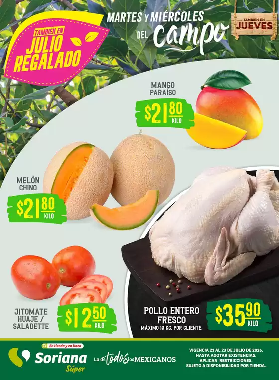 Catálogo Soriana Súper en Santa Catarina (Nuevo León) | Promociones actuales | 2026-07-21T00:00:00.000Z - 2026-07-23T00:00:00.000Z