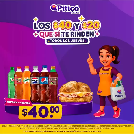 Catálogo Piticó en Jáltipan de Morelos | Ofertas principales y descuentos | 2026-07-23T00:00:00.000Z - 2026-07-23T00:00:00.000Z