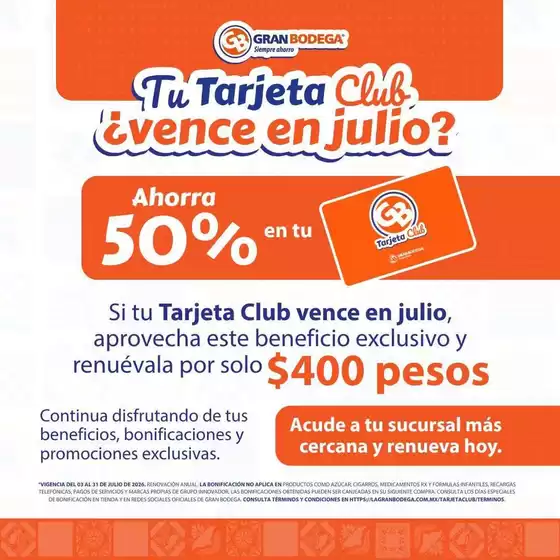 Catálogo La gran bodega en Jáltipan de Morelos | Ofertas y gangas exclusivas | 2026-07-03T00:00:00.000Z - 2026-07-31T00:00:00.000Z
