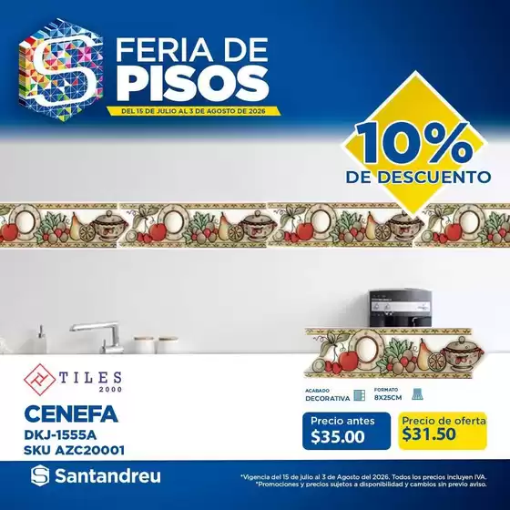 Catálogo Santandreu en Oteapan | Ofertas especiales atractivas para todos | 2026-07-15T00:00:00.000Z - 2026-08-03T00:00:00.000Z
