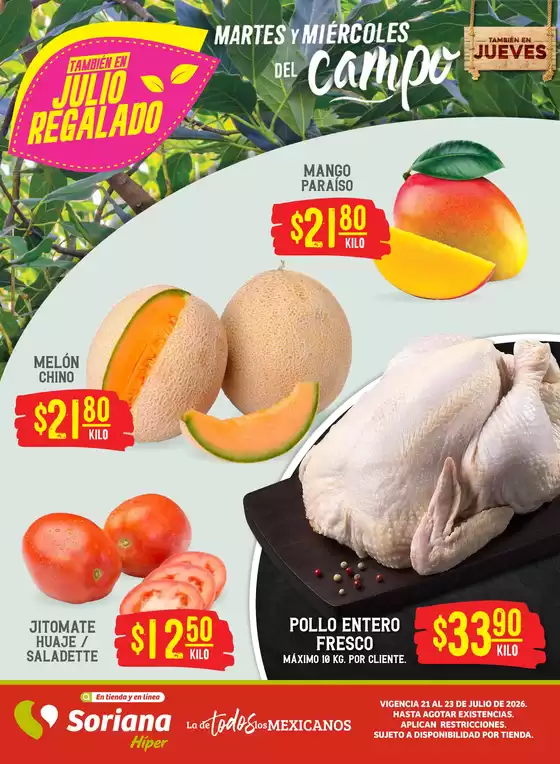 Catálogo Soriana Híper en Oteapan | Descuentos y promociones | 2026-07-21T00:00:00.000Z - 2026-07-23T00:00:00.000Z