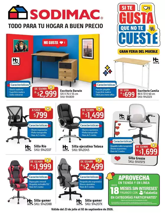Catálogo Sodimac Constructor | Excelente oferta para todos los clientes | 2026-07-23T00:00:00.000Z - 2026-09-02T00:00:00.000Z