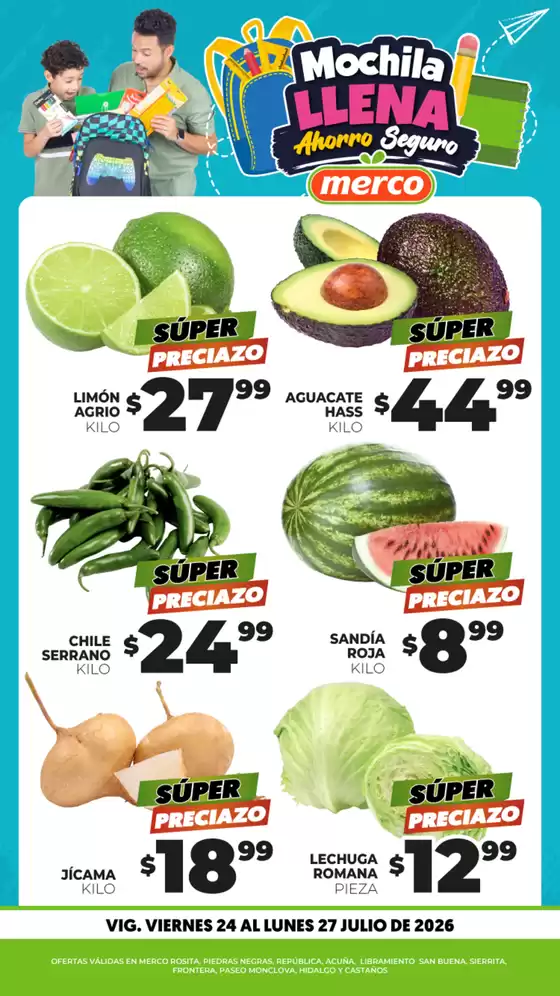 Catálogo Merco | Frutas y Verduras 24 al 27 de Julio | 2026-07-24T00:00:00.000Z - 2026-07-27T00:00:00.000Z