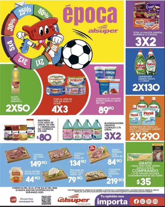 Catálogo Alsuper | Alsuper Dgo | 2026-07-24T00:00:00.000Z - 2026-07-27T00:00:00.000Z