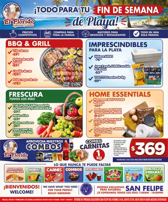 Catálogo El Florido | VOLANTE SAN FELIPE WEB 17 | 2026-07-27T00:00:00.000Z - 2026-07-30T00:00:00.000Z