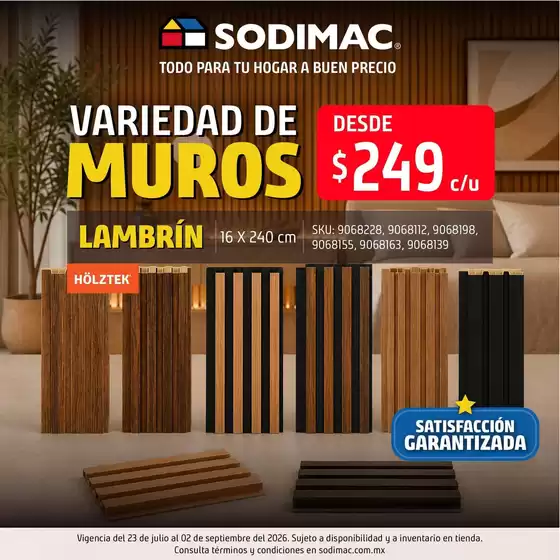 Catálogo Sodimac Constructor | Ofertas para cazadores de gangas | 2026-07-23T00:00:00.000Z - 2026-09-02T00:00:00.000Z