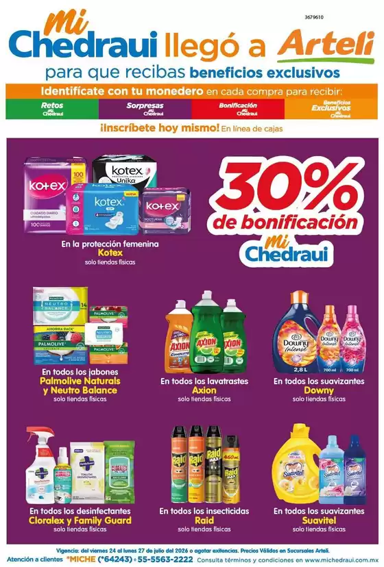 Catálogo Arteli express | Ofertas principales para todos los clientes | 2026-07-24T00:00:00.000Z - 2026-07-27T00:00:00.000Z