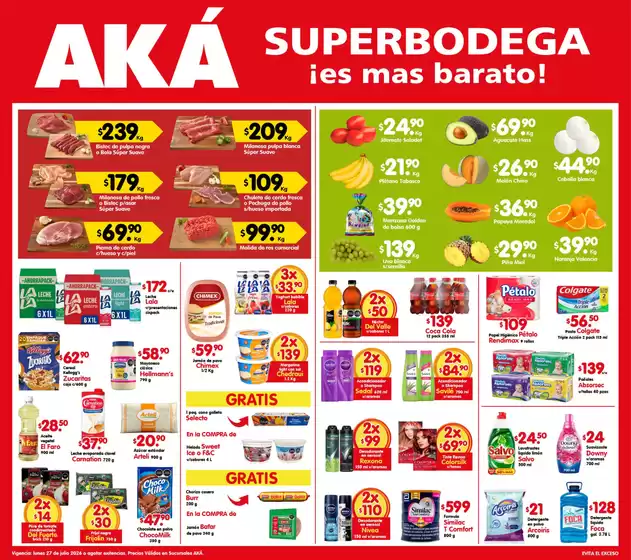 Catálogo AKÁ Superbodega | Ofertas principales para ahorradores | 2026-07-27T00:00:00.000Z - 2026-07-27T00:00:00.000Z