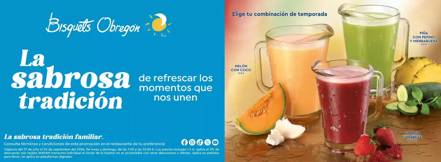 Catálogo Bisquets Obregón | Promo | 2026-07-28T00:00:00.000Z - 2026-09-20T00:00:00.000Z
