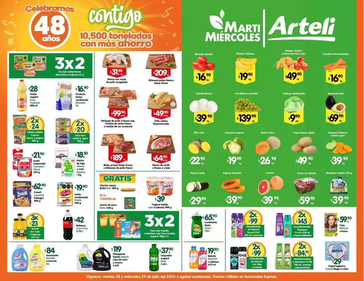 Catálogo Arteli | Ofertas Arteli | 2026-07-28T00:00:00.000Z - 2026-07-29T00:00:00.000Z