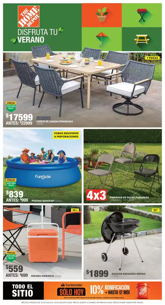 Catálogo The Home Depot en Miguel Hidalgo | Ofertas The Home Depot | 2026-07-16T00:00:00.000Z - 2026-08-12T00:00:00.000Z