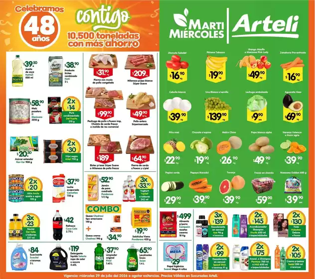 Catálogo Arteli en Iztapalapa | Ofertas especiales atractivas para todos | 2026-07-29T00:00:00.000Z - 2026-07-29T00:00:00.000Z