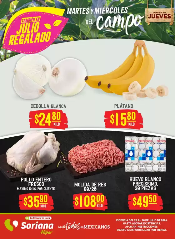 Catálogo Soriana Híper en Ciudad Juárez | Gangas y ofertas actuales | 2026-07-28T00:00:00.000Z - 2026-07-30T00:00:00.000Z