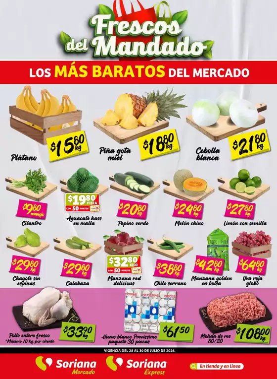 Catálogo Soriana Mercado | Ahorra ahora con nuestras ofertas | 2026-07-28T00:00:00.000Z - 2026-07-30T00:00:00.000Z