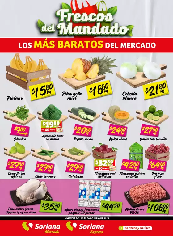 Catálogo Soriana Mercado | Gangas exclusivas | 2026-07-28T00:00:00.000Z - 2026-07-30T00:00:00.000Z