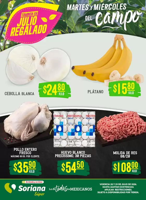 Catálogo Soriana Súper | Grandes descuentos en productos seleccionados | 2026-07-28T00:00:00.000Z - 2026-07-29T00:00:00.000Z