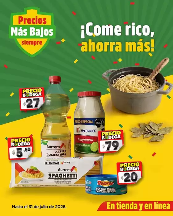 Catálogo Bodega Aurrera en El Burrión | Ofertas y promociones actuales | 2026-07-30T00:00:00.000Z - 2026-07-31T00:00:00.000Z