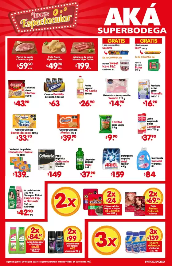 Catálogo AKÁ Superbodega | Ofertas para cazadores de gangas | 2026-07-30T00:00:00.000Z - 2026-07-30T00:00:00.000Z