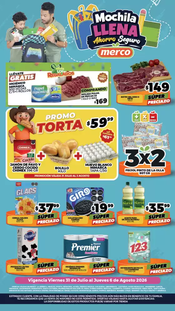 Catálogo Merco | Folleto semanal del 31 Julio al 6 Agosto | 2026-07-31T00:00:00.000Z - 2026-08-06T00:00:00.000Z