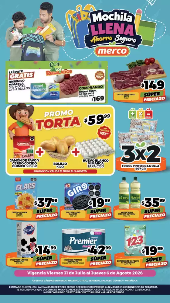Catálogo Merco | Folleto semanal del 31 Julio al 6 Agosto ENFOQUE | 2026-07-31T00:00:00.000Z - 2026-08-06T00:00:00.000Z
