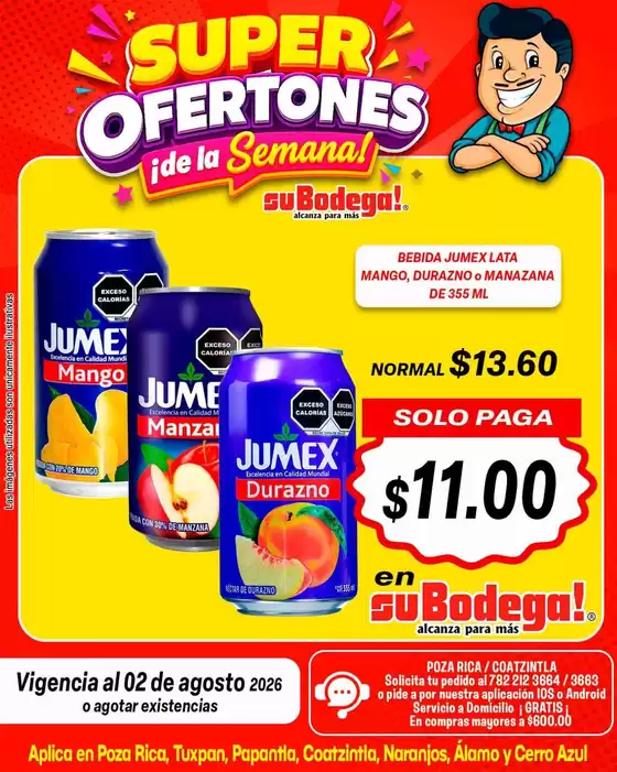 Catálogo SuBodega | Ofertas especiales atractivas para todos | 2026-07-31T00:00:00.000Z - 2026-08-02T00:00:00.000Z
