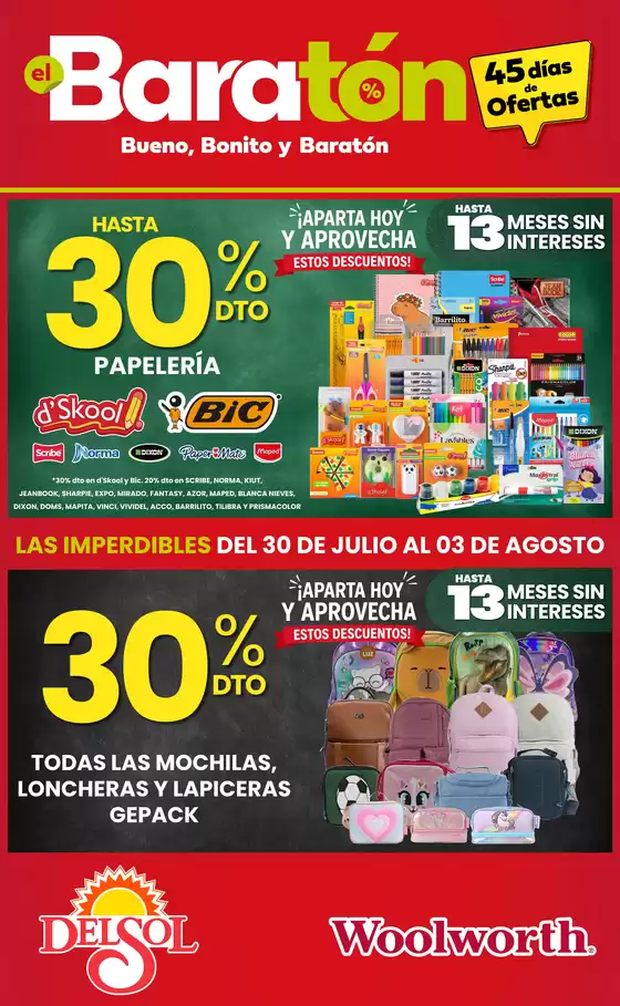 Catálogo Woolworth | Bueno, Bonito y Baratón - Baratón 7 | 2026-07-30T00:00:00.000Z - 2026-08-03T00:00:00.000Z