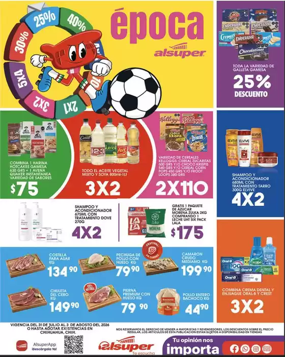 Catálogo Alsuper | Alsuper Chihuahua-capital | 2026-07-31T00:00:00.000Z - 2026-08-03T00:00:00.000Z