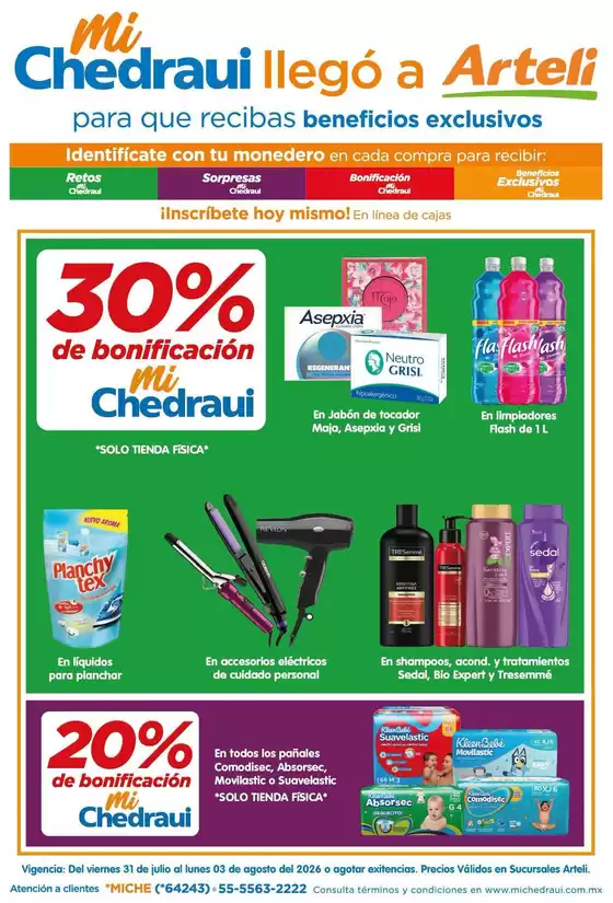 Catálogo Arteli express | Ahorra ahora con nuestras ofertas | 2026-07-31T00:00:00.000Z - 2026-08-03T00:00:00.000Z