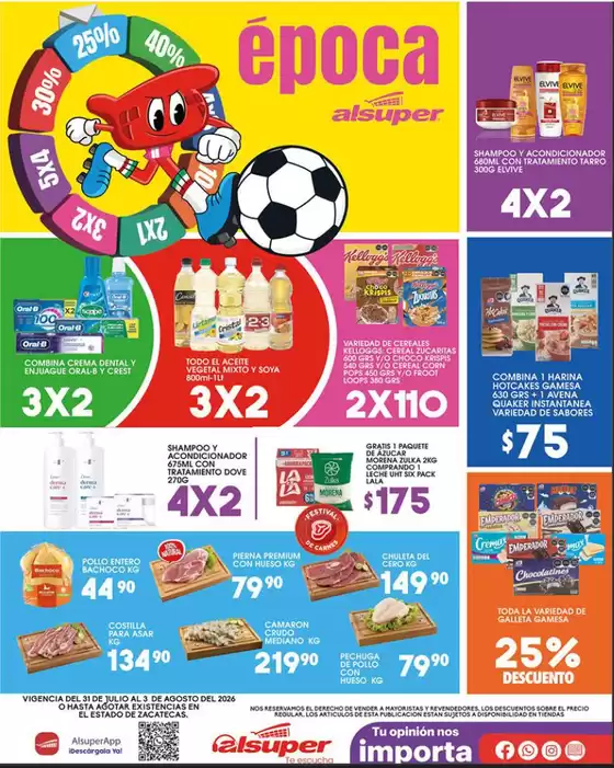 Catálogo Alsuper | Alsuper Zacatecas | 2026-07-31T00:00:00.000Z - 2026-08-03T00:00:00.000Z