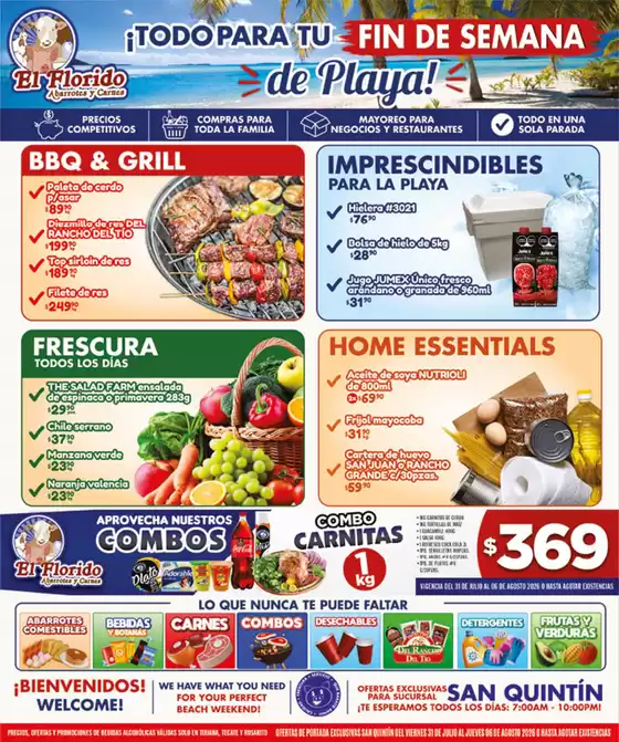 Catálogo El Florido | VOLANTE SAN QUINTIN WEB 36 | 2026-08-03T00:00:00.000Z - 2026-08-06T00:00:00.000Z