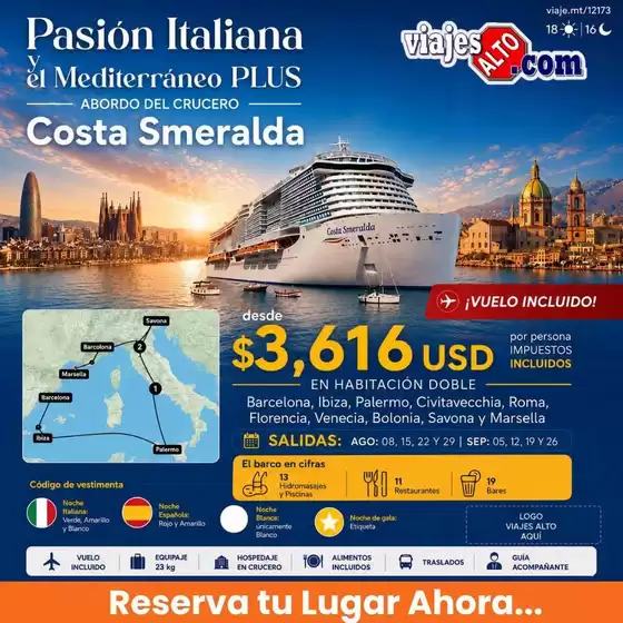 Catálogo Viajes Alto | Excelente oferta para todos los clientes | 2026-08-08T00:00:00.000Z - 2026-09-26T00:00:00.000Z