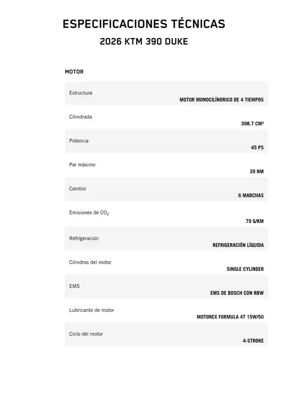 Catálogo KTM | 2026 ktm 390 duke | 2026-08-03T00:00:00.000Z - 2026-08-17T00:00:00.000Z