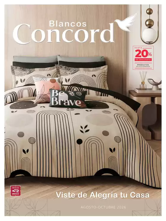Catálogo Colchas Concord en Villahermosa | Ofertas Colchas Concord | 2026-08-01T00:00:00.000Z - 2026-10-31T00:00:00.000Z