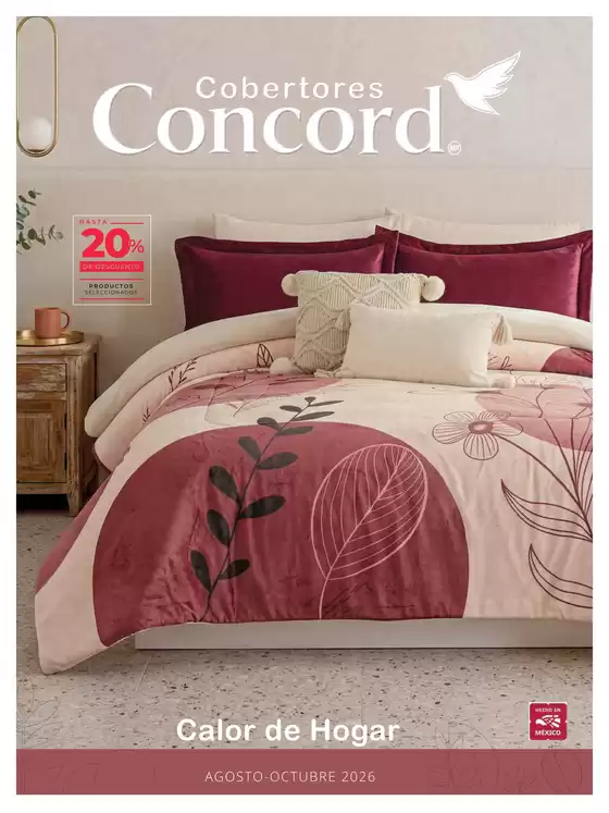 Catálogo Colchas Concord en Villahermosa | Ofertas principales para ahorradores | 2026-08-01T00:00:00.000Z - 2026-10-31T00:00:00.000Z