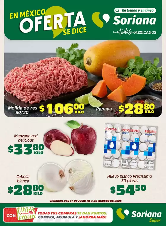 Catálogo Soriana Súper | Gangas y ofertas actuales | 2026-07-31T00:00:00.000Z - 2026-08-03T00:00:00.000Z