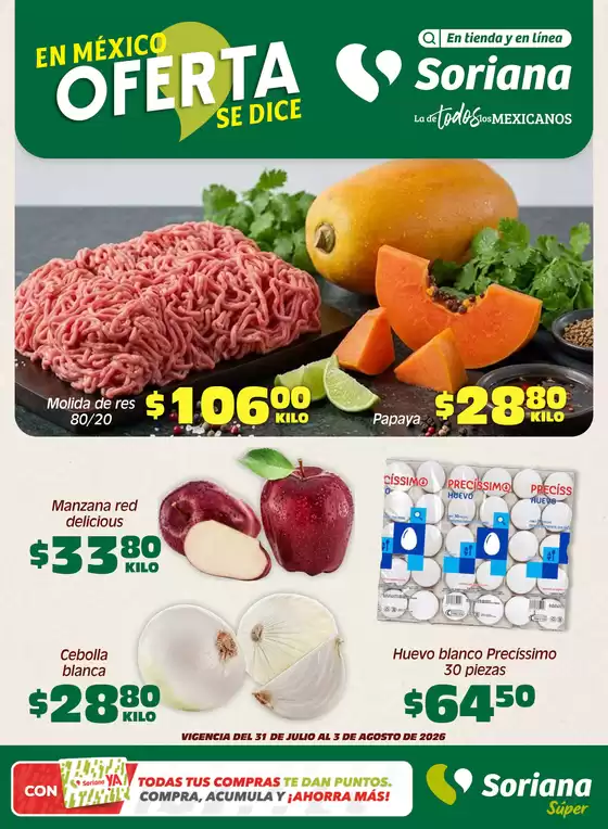 Catálogo Soriana Súper | Ofertas especiales para ti | 2026-07-31T00:00:00.000Z - 2026-08-03T00:00:00.000Z