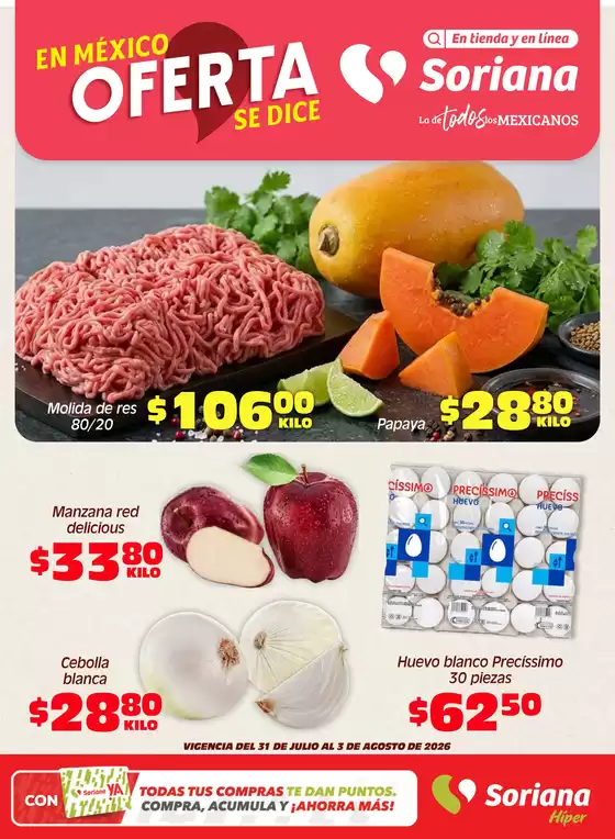 Catálogo Soriana Híper | Ofertas exclusivas para nuestros clientes | 2026-07-31T00:00:00.000Z - 2026-08-03T00:00:00.000Z