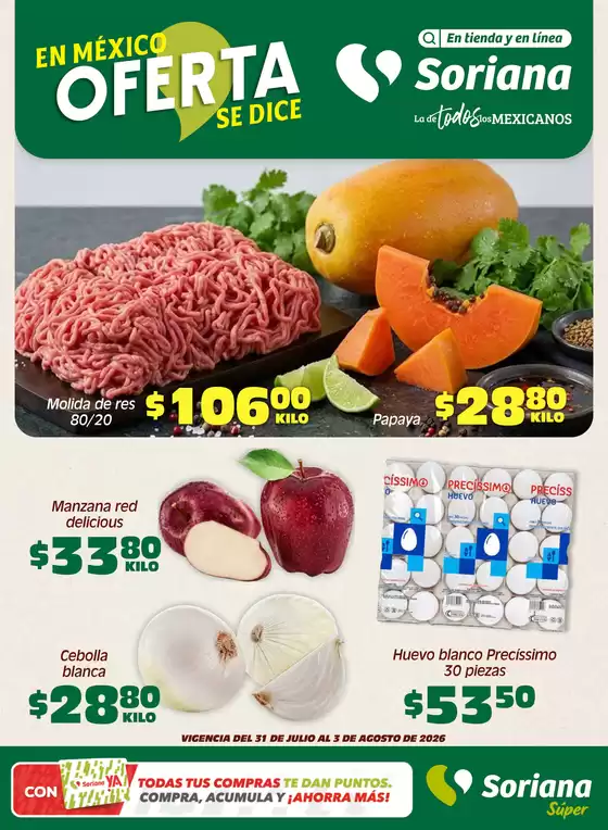 Catálogo Soriana Súper | Ofertas para cazadores de gangas | 2026-07-31T00:00:00.000Z - 2026-08-03T00:00:00.000Z
