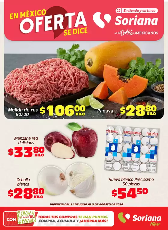 Catálogo Soriana Híper | Nuevas ofertas para descubrir | 2026-07-31T00:00:00.000Z - 2026-08-03T00:00:00.000Z