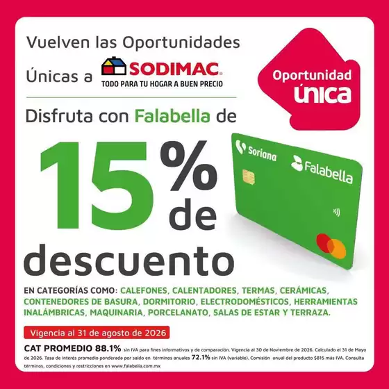 Catálogo Sodimac Constructor | Ofertas principales para todos los clientes | 2026-08-04T00:00:00.000Z - 2026-08-31T00:00:00.000Z