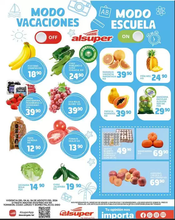 Catálogo Alsuper en Pedro Meoqui | Alsuper Laguna | 2026-08-04T00:00:00.000Z - 2026-08-06T00:00:00.000Z