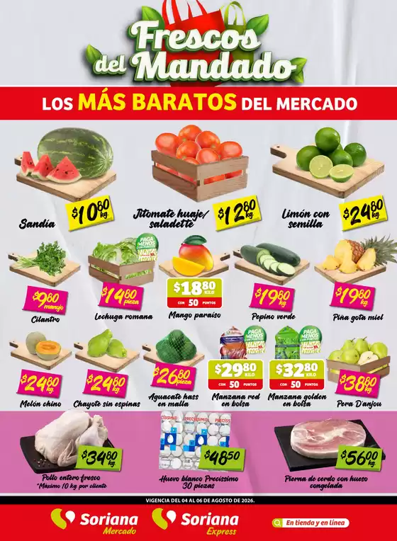Catálogo Soriana Express en Ezequiel Montes | Descubre ofertas atractivas | 2026-08-04T00:00:00.000Z - 2026-08-06T00:00:00.000Z