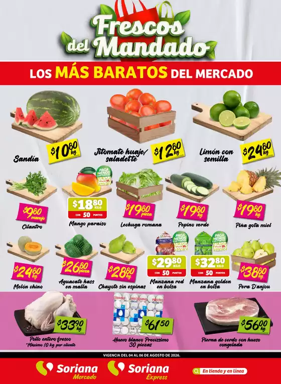 Catálogo Soriana Express en Ezequiel Montes | Ofertas para cazadores de gangas | 2026-08-04T00:00:00.000Z - 2026-08-06T00:00:00.000Z