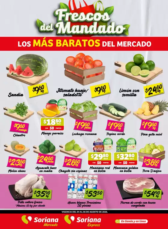 Catálogo Soriana Express en Ezequiel Montes | Grandes descuentos en productos seleccionados | 2026-08-04T00:00:00.000Z - 2026-08-06T00:00:00.000Z