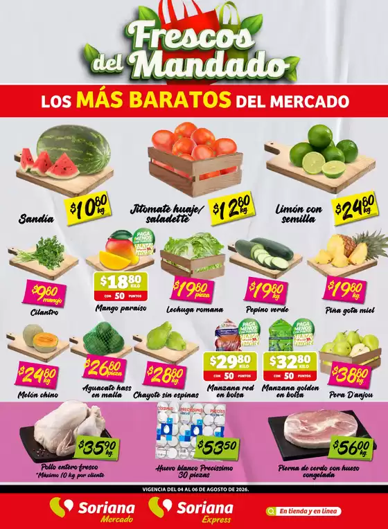 Catálogo Soriana Express en Ezequiel Montes | Gangas y ofertas actuales | 2026-08-04T00:00:00.000Z - 2026-08-06T00:00:00.000Z
