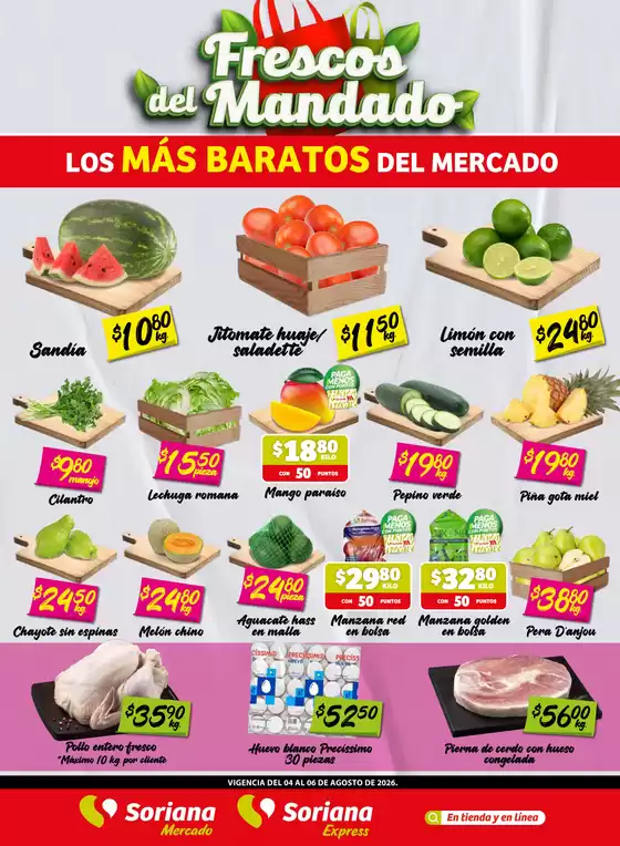 Catálogo Soriana Express en Ezequiel Montes | Ofertas y promociones actuales | 2026-08-04T00:00:00.000Z - 2026-08-06T00:00:00.000Z