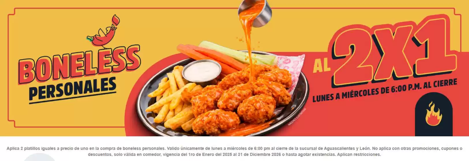 Catálogo Las Alitas en Tuxtla Gutiérrez | Bonaless Personales - Al 2x1 | 2026-08-06T00:00:00.000Z - 2026-12-31T00:00:00.000Z